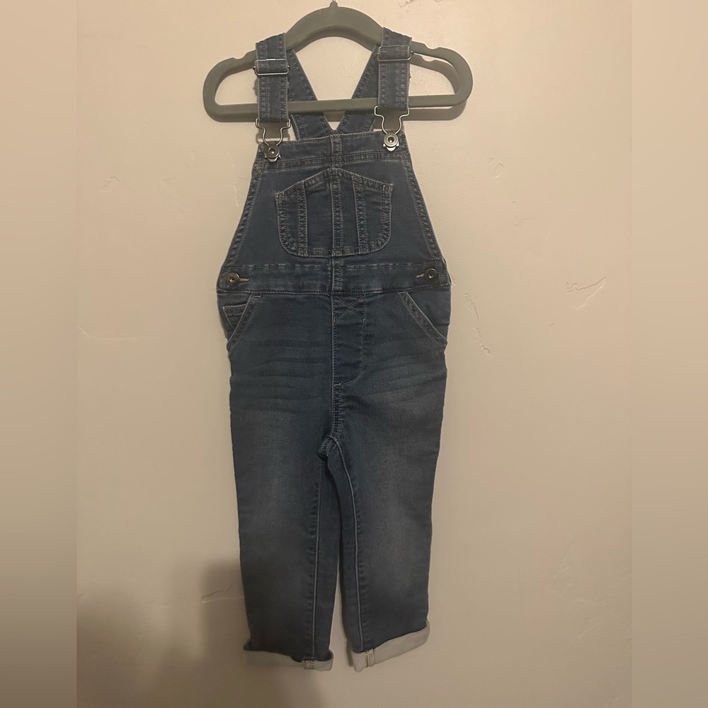 Wonder Nation Girls Denim Overalls